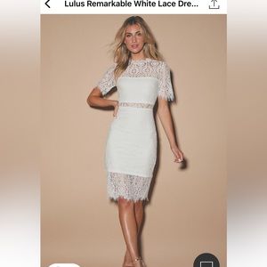 Lulus White Lace Dress
